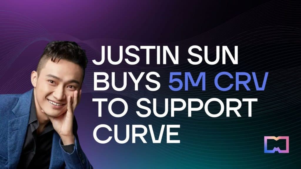 Justin Sun Buys 5m CRV to Support Curve