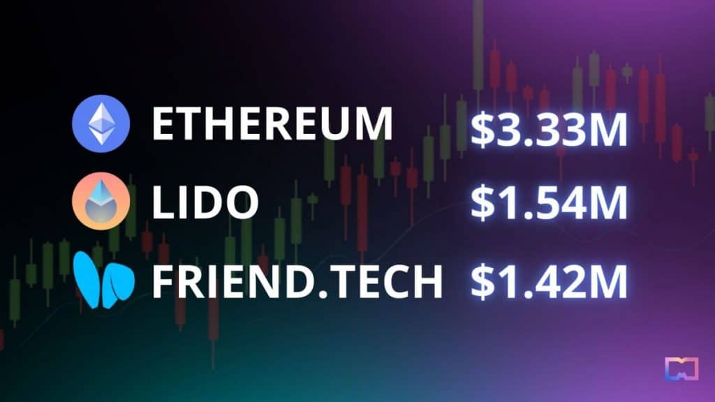 Friend.Tech Earns 1.4M in 24-Hour Fees, Outpacing Tron and Uniswap