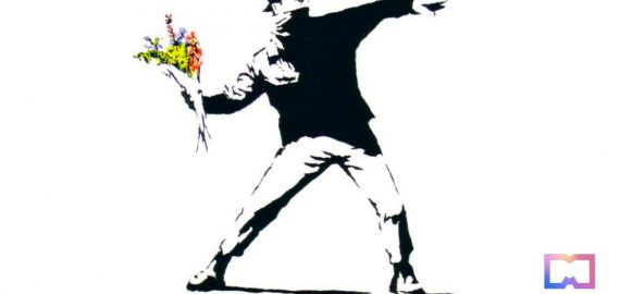 Banksy’s ‘Love Is In The Air’ to Tour Europe with Particle NFT Collection