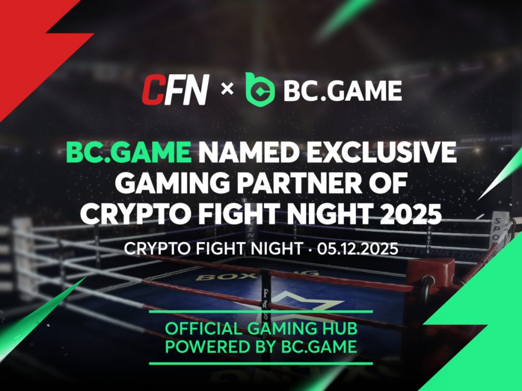 BC.GAME named Exclusive Gaming Partner of Crypto Fight Night 2025