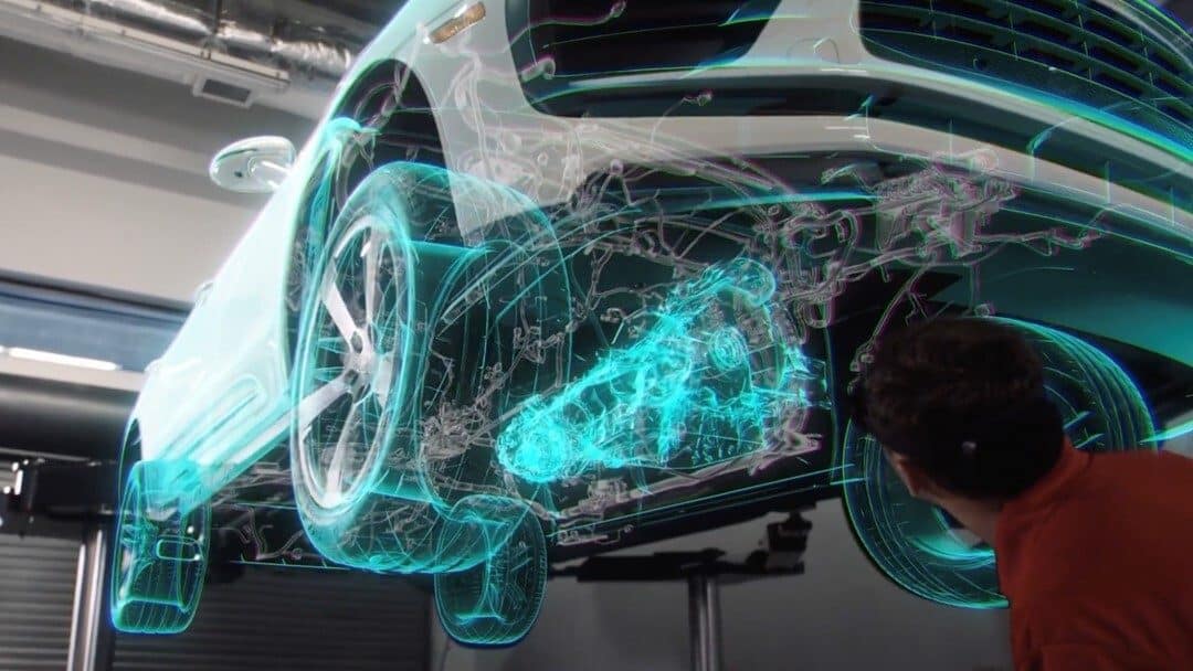 Porsche си сътрудничи с Microsoft, за да направи революция в автомобилните услуги със смесена реалност