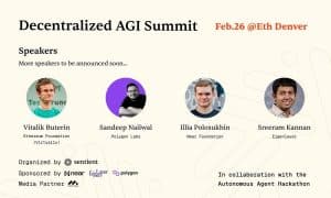 Vitalik Buterin en Sandeep Nailwal zijn hoofd van de gedecentraliseerde agi-top @ Ethdenver over de aanpak van de bedreigingen van gecentraliseerde AI