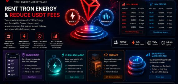 Rent TRON Energy and Reduce USDT Fees : TronBid Expands Marketplace