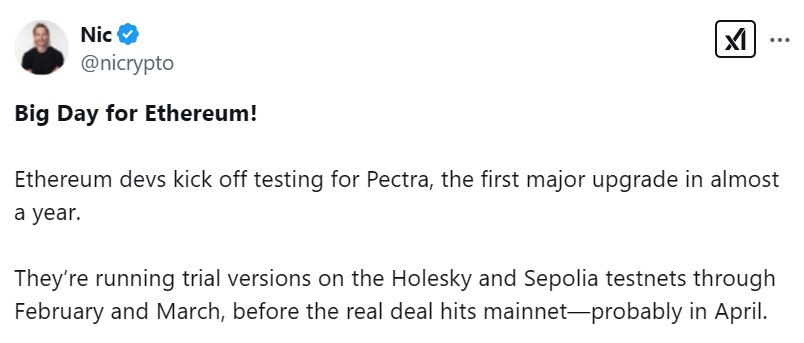 The upcoming Pectra upgrade promises scalability and MEV mitigation improvements, but ETH remains at the mercy of macro uncertainty.