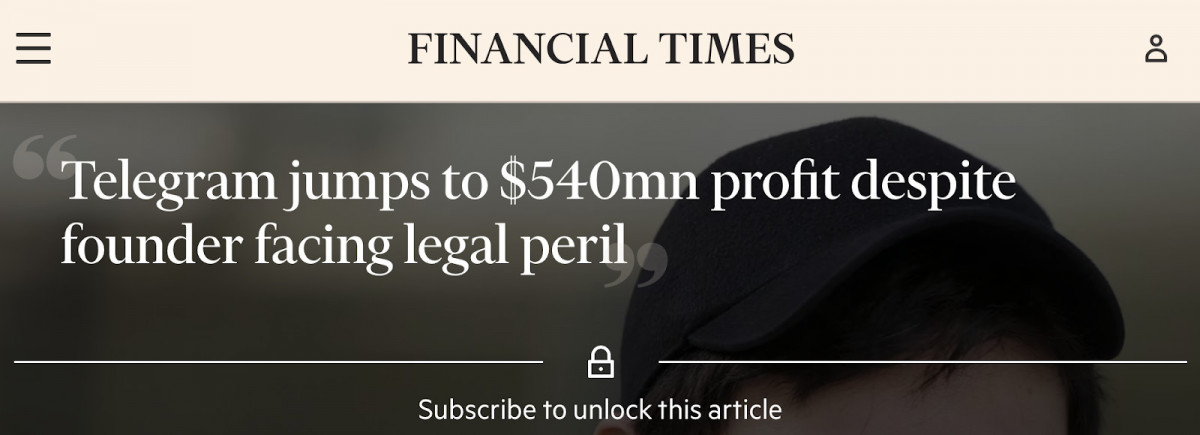 Telegram reports $540 million in profit despite global legal pressure, reinforcing its financial strength and relevance to TON.