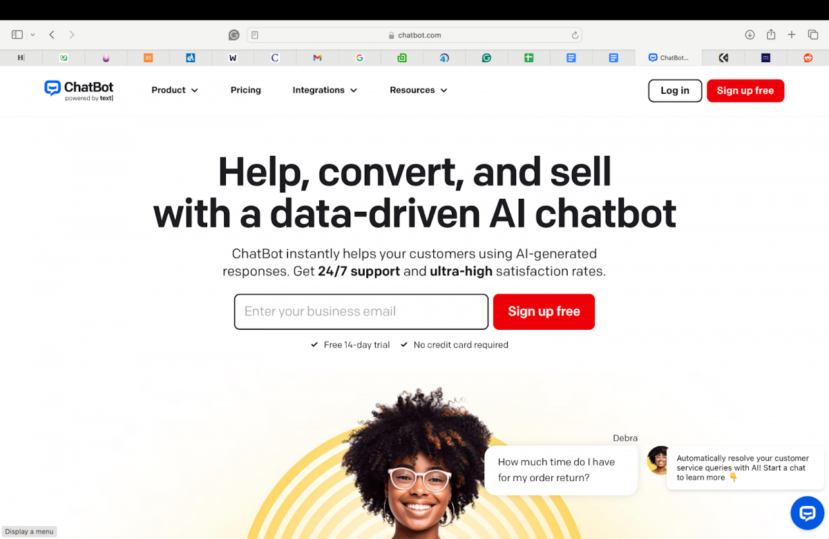 ChatBot homepage remote work trends