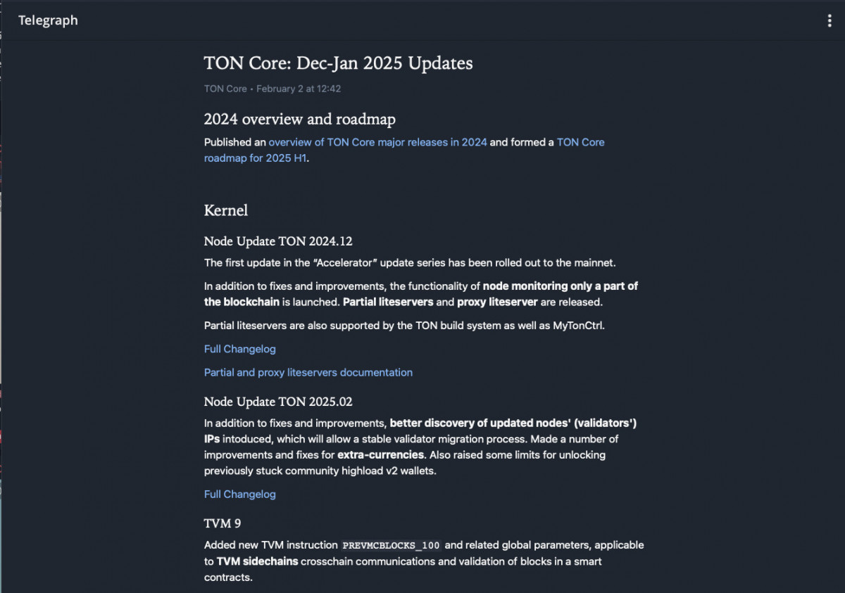 TON’s latest infrastructure updates improve validator stability, cross-chain communication, and API support, enhancing network functionality.