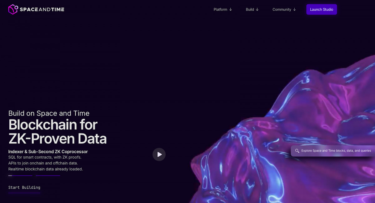 Space and Time launched its mainnet to let developers query off-chain data with cryptographic proof.