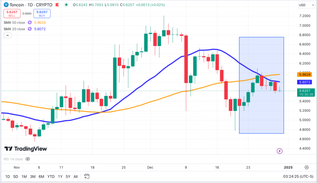 Toncoin price analysis for investors