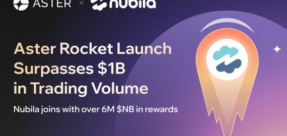 Aster’s Rocket Launch Surpasses $1B in Trading Volume, as Nubila Joins with Over 6 Million $NB in Rewards