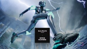 Balmain, a Space Runners és a Seizon partner a divatos Metaverse és Phygital Unicorn tornacipőkért