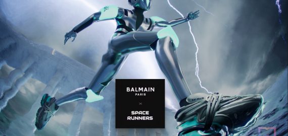 Balmain, Space Runners, and Seizon Partner for a Fashion Metaverse and Phygital Unicorn Sneakers