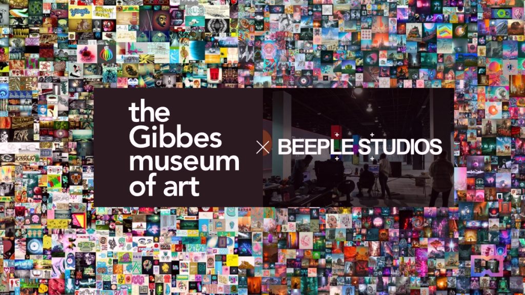 Beeple, Gibbes Museum of Art와 협력하여 물리적 이벤트 발표