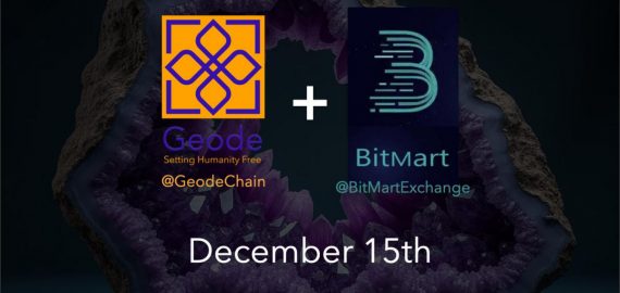Geode Lists GEODE Coin on BitMart.com as Part of Ongoing Decentralized Infrastructure Expansion