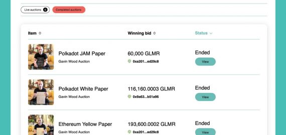 GBM Auctions Hosts First Charity Bid-to-Earn Auction for Polkadot Ecosystem