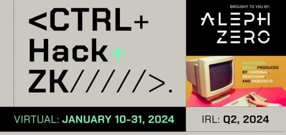 Major Partners to Join the Upcoming Aleph Zero CTRL+Hack+ZK Hackathon