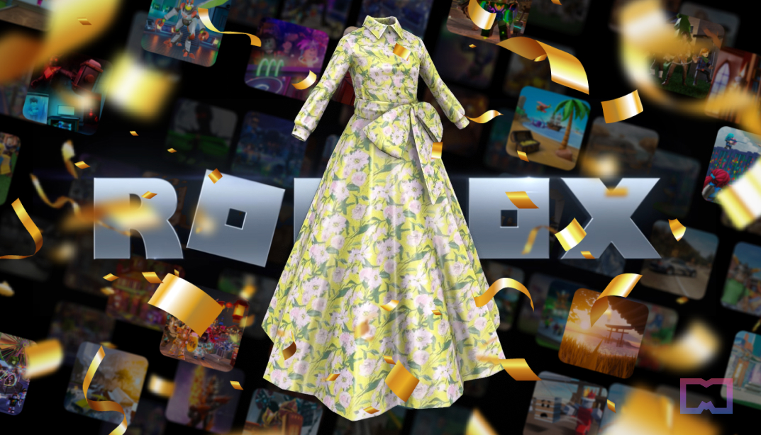 A digital Carolina Herrera gown just sold for $5,000 on Roblox