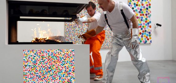 Damien Hirst burns 4,851 artworks from The Currency NFT collection