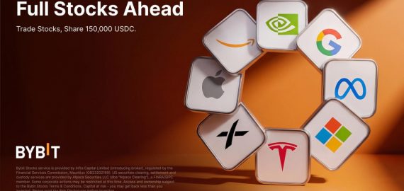 Bybit Kicks Off “Full Stocks Ahead” With a 150,000 USDC Prize Pool for Its New Stocks Trading Service