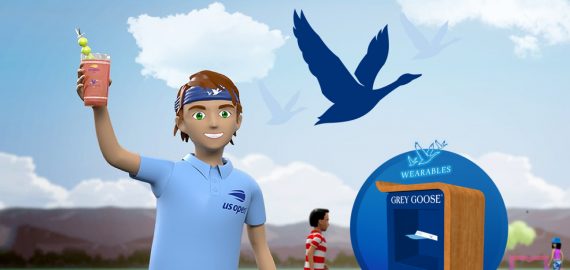 Grey Goose Vodka serves the US Open in Decentraland metaverse