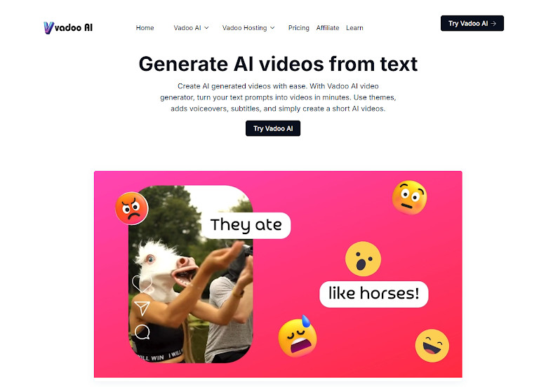 4. Vadoo AI – Automated Faceless YouTube Videos