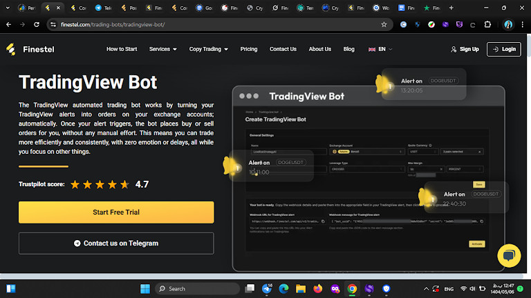 Finestel Rolls Out TradingView Bot and Custom Signal Bot to Boost Crypto Trading Automation