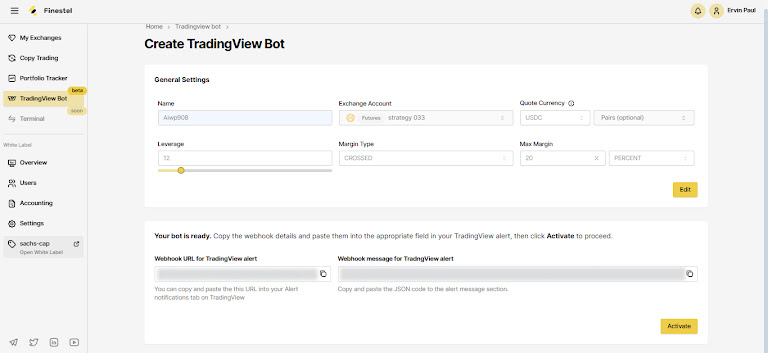 Finestel Rolls Out TradingView Bot and Custom Signal Bot to Boost Crypto Trading Automation