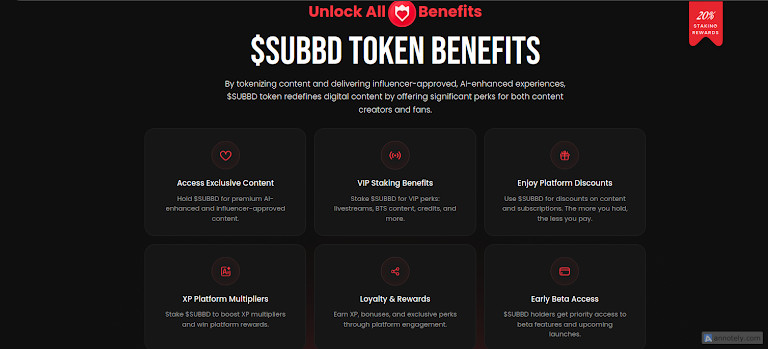 SUBBD Presale Review: New Utility Token Disrupting the $85B Creator Economy