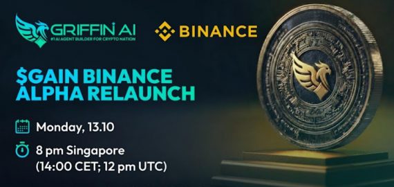 Griffin AI Completes $GAIN Token Swap with Financial Contribution from Binance and Activates the $1 Million Tranche of Buy-Back Fund