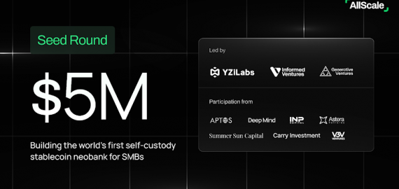 AllScale Raises $5M Seed Led by YZi Labs to Build World’s First Self-Custody Stablecoin Neobank