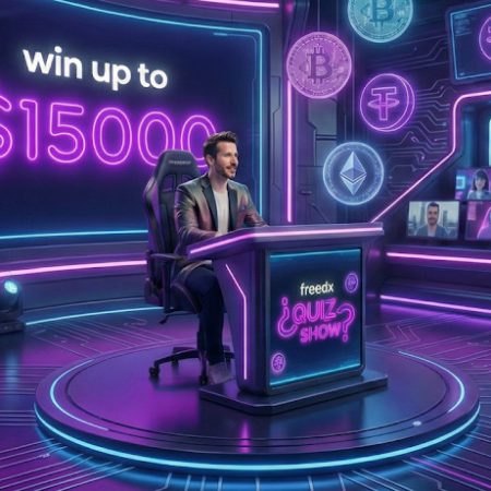 Freedx lance un quiz crypto en direct avec 15&nbsp;000 $ de récompenses à la clé.