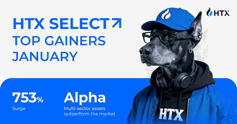 Up to 753% Gains! "HTX Select" January Listings Recap: Capturing Alpha Against the Trend as Multi-Sector Assets Outperform the Market