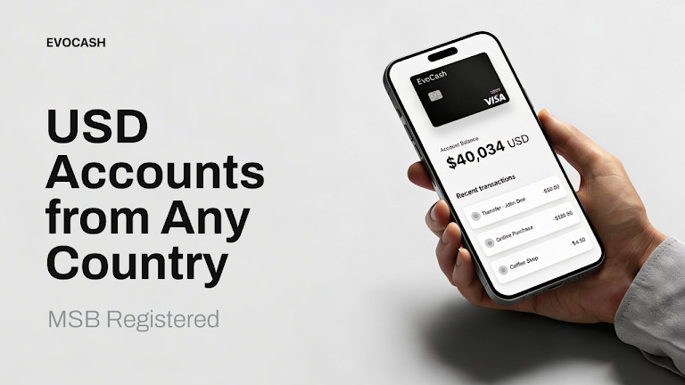 EvoCash Launches USD-Denominated Accounts with Real-Time Crypto-to-Fiat Conversion