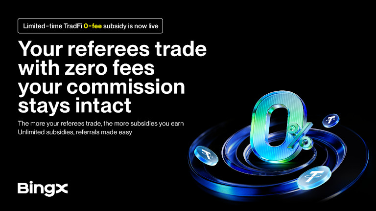 BingX Launches Zero-Fee TradFi Futures while Maintaining Full Partner Commissions