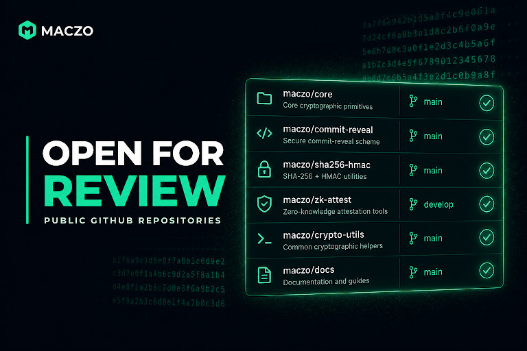 Maczo Opens Provably Fair Code and Browser Verification Tools