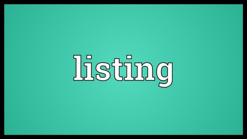 Listing