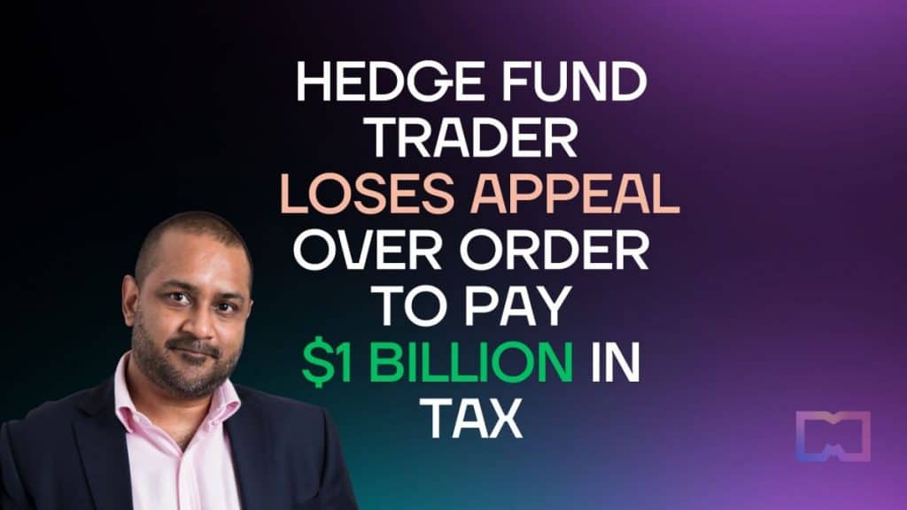 Trgovac hedge fondom izgubio je žalbu zbog naloga da plati milijardu dolara poreza