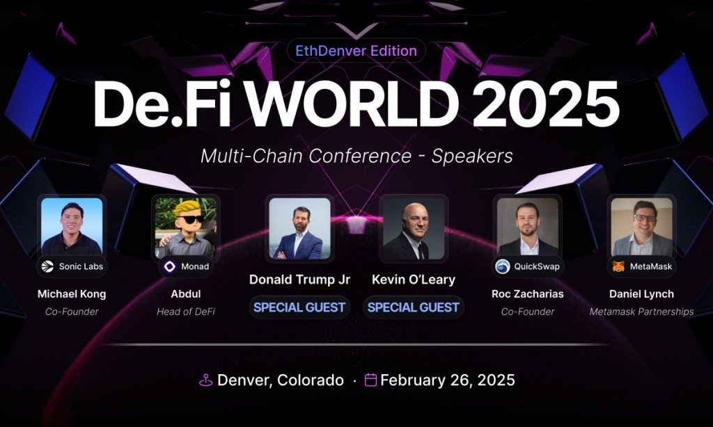 Donald Trump Jr to Speak at DeFi World 2025, Highlighting US Blockchain Leadership