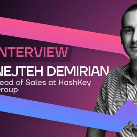 Nejteh Demirian, chefe de vendas do HashKey Group, compartilha informações sobre o futuro da criptografia em Hong Kong Web3 festival