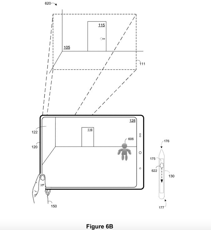 La patente de Apple sugiere el lápiz óptico como controlador para jugar juegos de realidad virtual a través de los auriculares Reality Pro