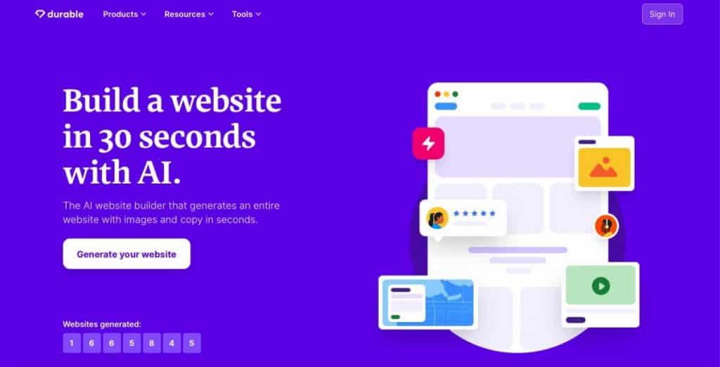 Durable ai website