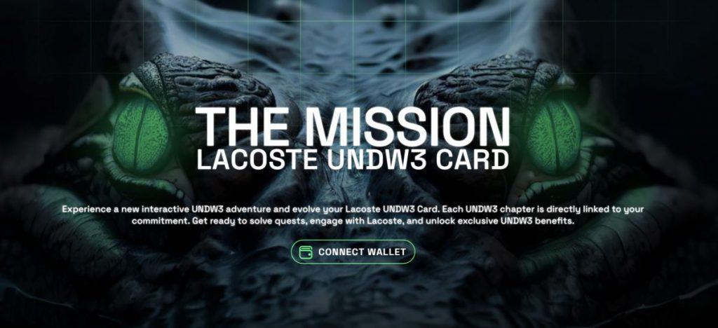 Lacoste Launches the Undw3 Card NFTs, Giving Holders the Possibility to Co-Create the Brand’s Web3 Narrative