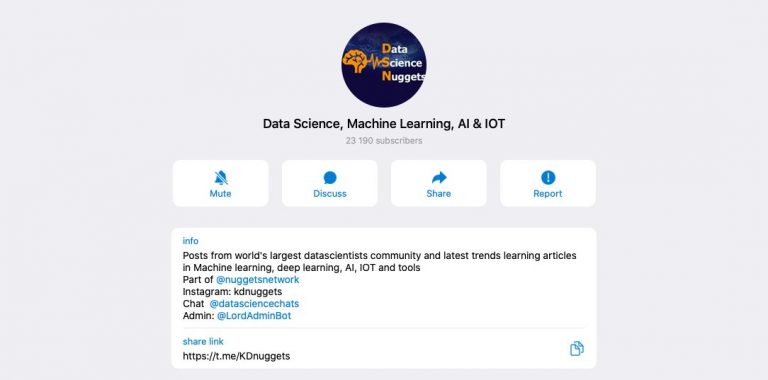 关于 AI/ML、数据科学和 8 个最佳 Telegram 频道 ChatGPT | Metaverse Post