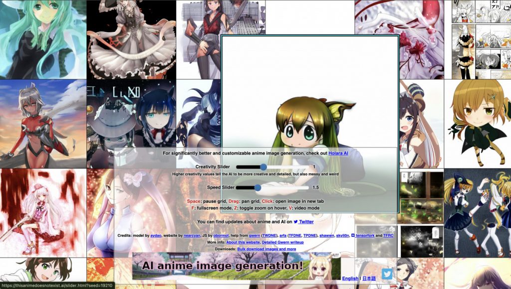There is no portrait of the AI production animation character of this animation, so it shows a unique interval animation face that does not require user input. Digital animation art, random animation avatar, AI production Waipu, AI face synthesis and animation image generator are included.