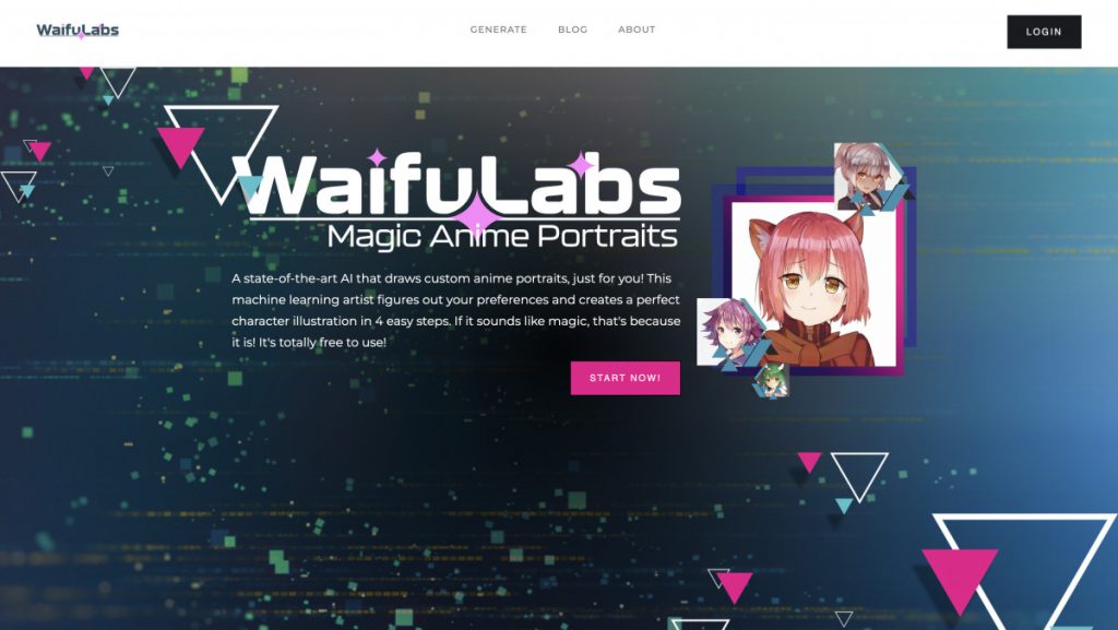 Custom Animation Girl Avatar is made using a wipes and shows a four -stage AI generation from sketches to full color portrait. It features customized animation design, Waifu avatar maker, high -resolution AI art, animated girl generator and machine learning animation illustration.