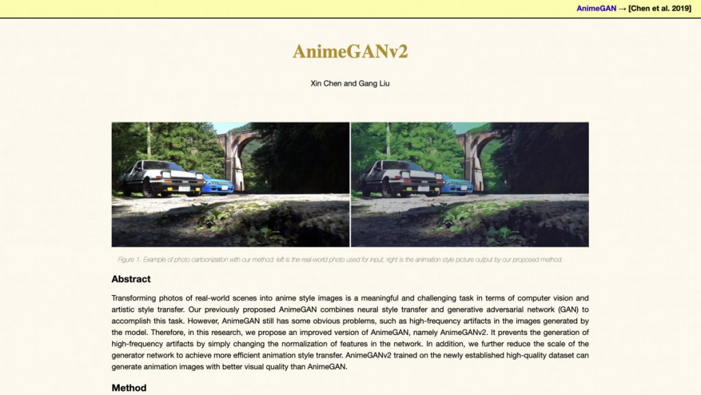 Using AnimeGanv2 is transformed into an animated style art, showing nerve style transition and artistic AI rendering. It includes AI animation filter, photo -to -animation conversion, animated style tools, deep learning animation effects and animation facial variations.
