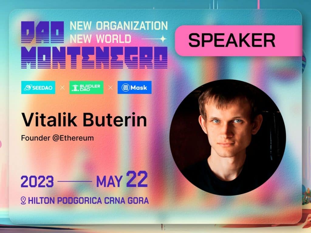 Vitalik Buterin to Speak at DAO Montenegro Conference