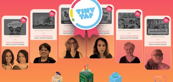 Backed by Animoca Brands, TinyTap sells six NFTs–educational courses for 138.9 ETH