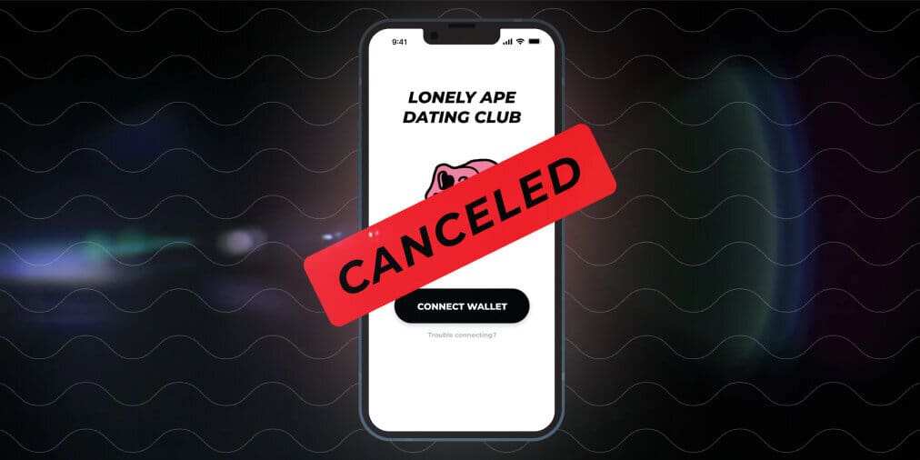 Lonely Ape Dating Club cancelled