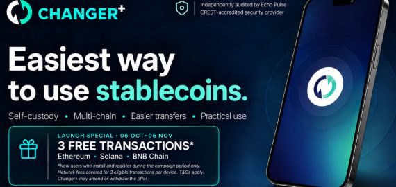 Changer+ Launches Stablecoin-First Self-Custodial Wallet to Make Stablecoins Easier to Use